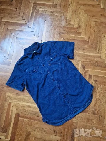 Страхотна мъжка риза G STAR RAW размер L, снимка 2 - Ризи - 55560043