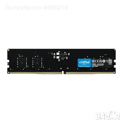 Памет DDR5 Crucial RAM Desktop 16GB 5600MHz
