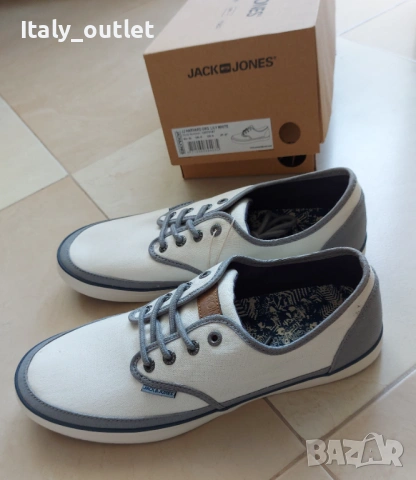 Оригинални, нови в кутия кецове Jack & Jones 42, снимка 4 - Кецове - 54799720