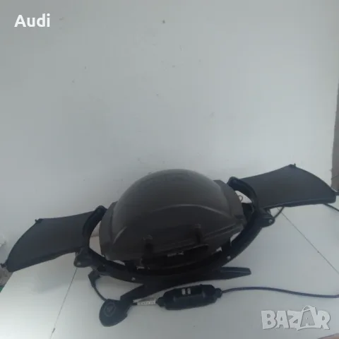 Електрическо барбекю WEBER Q140 Масивен корпус от лят алуминий Масивна чугунена решетка , снимка 10 - Барбекюта - 55391862
