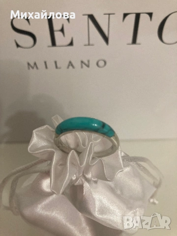 Италиански сребърен пръстен Ti Sento, размер 62, нов, снимка 6 - Пръстени - 54020594