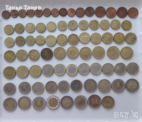 Колекция от Евро монети от Различни държави и различни години. , снимка 3 - Нумизматика и бонистика - 54483666