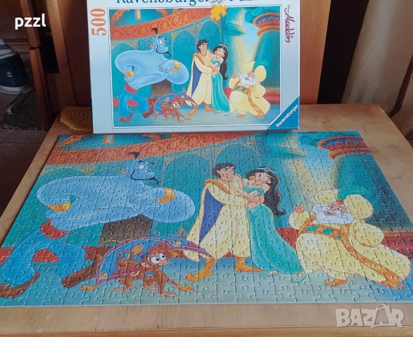 Пъзел "Disney Aladdin” Ravensburger 1994г. 500 части, снимка 2 - Настолни игри - 55282118
