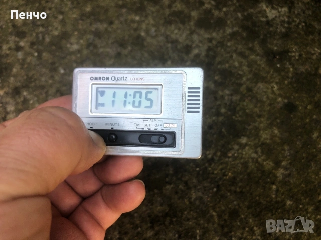 стар туристически часовник-будилник "OMRON" Quartz - MADE IN JAPAN, снимка 4 - Антикварни и старинни предмети - 54806561