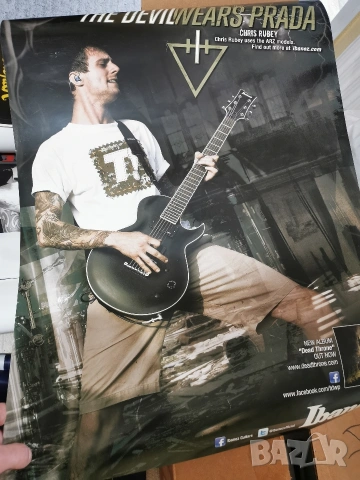 Колекция рекламни плакати банери стикери Ibanez Zildjian Tama Peavey Marshall, снимка 7 - Колекции - 54041529