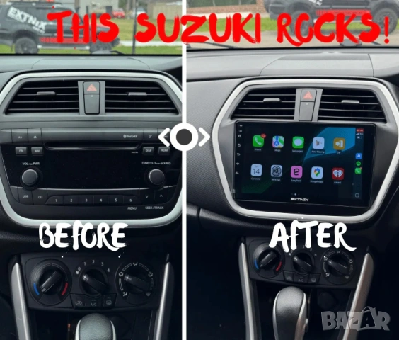 Мултимедия за Suzuki S-Cross SX4 2 2014-2017, Android, Навигация, Waze, Carplay, Андроид, двоен дин , снимка 2 - Аксесоари и консумативи - 55111899