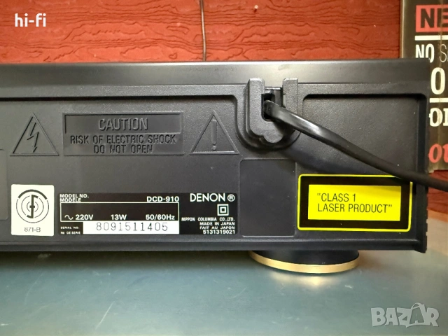 Denon DCD-910, снимка 11 - Ресийвъри, усилватели, смесителни пултове - 54756116