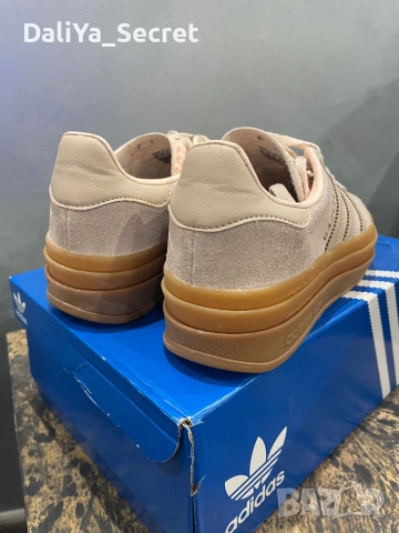 Обувки Adidas Originals Gazelle BOLD - розови размер 35,5, снимка 6 - Маратонки - 54153533