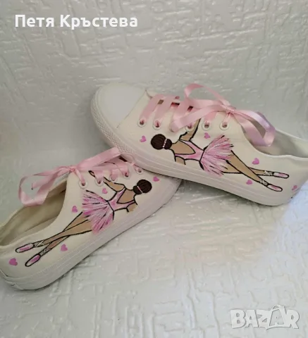 Ръчно рисувани кецове, маратонки по Ваша идея, снимка 13 - Маратонки - 18440516