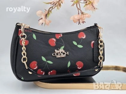 Coach Нова Черна Дамска Кожена Чанта 