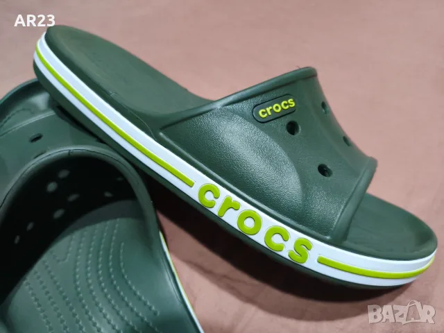 Оригинални чехли Crocs Bayaband Slide – Тъмнозелени