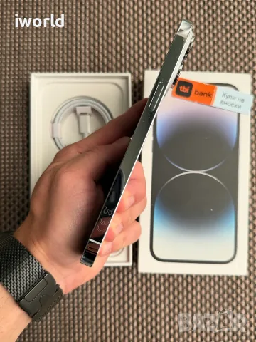 100% БАТЕРИЯ ❗️ iPhone 14 Pro MAX Лизинг от 20€/мес / Silver - бял/ сив 128Gb 📛, снимка 9 - Apple iPhone - 55614059