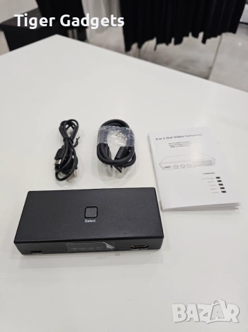 3 в 1 SCART / RCA / HDMI към HDMI конвертор – видео адаптер за TV, PS5, Wii, VHS, DVD и ретро конзол, снимка 5 - Приемници и антени - 54455387