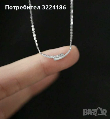 НОВО! Дамско сребърно колие , снимка 5 - Колиета, медальони, синджири - 54887573