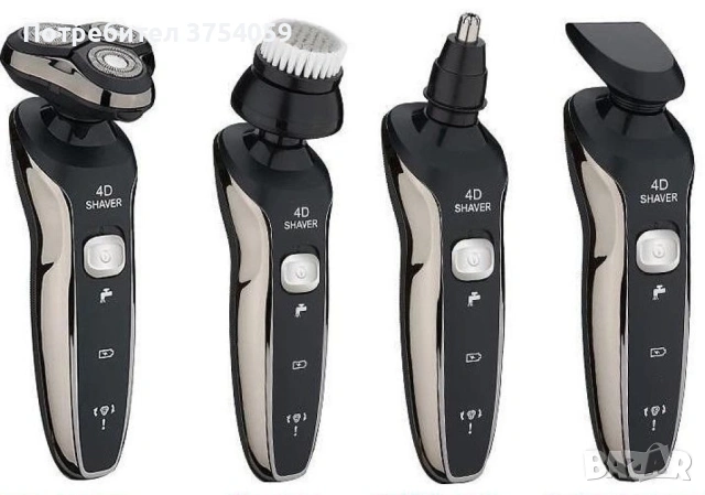 Самобръсначка V o l t z , USB, 3W, черна, 2 ГОДИНИ ГАРАНЦИЯ, снимка 4 - Електрически самобръсначки - 55160485