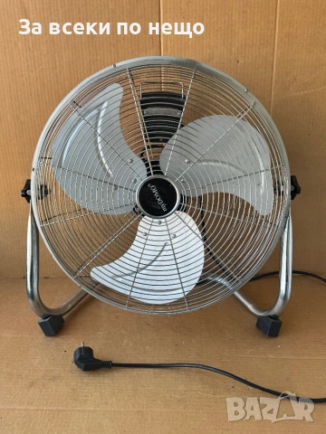 Настолен вентилатор MYDOMO, 90W, 3 степени. Aлуминиева перка, устойчива решетка за защита