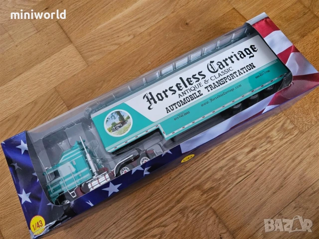 Kenworth K100 "Horseless Carriage" 1976 - мащаб 1:43 на IXO\Altaya моделът е нов в кутия, снимка 7 - Колекции - 54110273