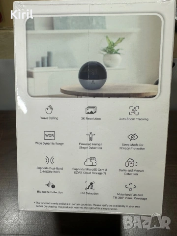 Безжична wi-fi видеокамера EZVIZ CS-E6, снимка 3 - IP камери - 54891485