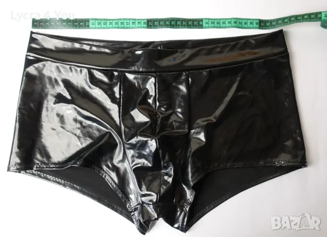 Черни мъжки лачени боксерки XL , снимка 3 - Бельо - 55467747