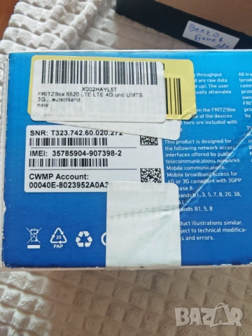 FRITZ!Box 6820 LTE 4G LTE Рутер, Работи с всички опеаратори, Нов Неразапечатан, снимка 5 - Рутери - 54904437
