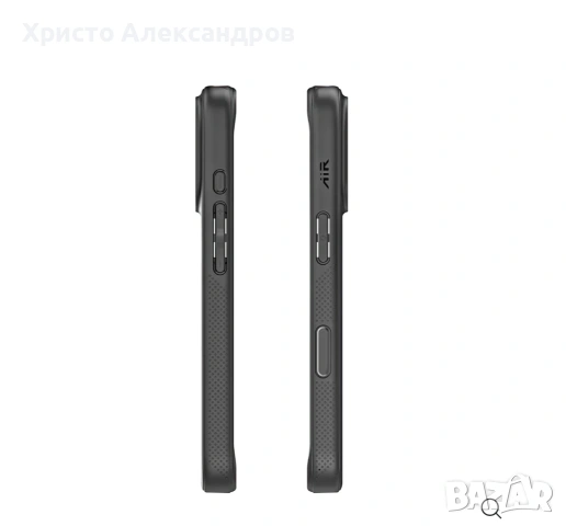 Черен Кейс Phone Rebel AIR за iPhone 17 pro max, MagSafe съвместим, Super Grip #48, снимка 4 - Калъфи, кейсове - 54545765