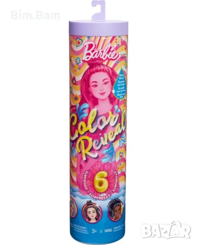 Кукла с магическа трансформация Barbie Color Reveal - Rainbow Groovy, снимка 2 - Кукли - 55408945