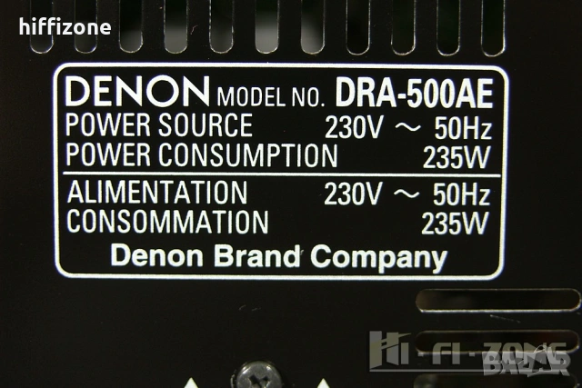 Ресивър   Denon dra-500ae , снимка 9 - Ресийвъри, усилватели, смесителни пултове - 54040464