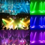DMX-512 Мини движеща се глава 4 в 1 RGBW LED сценично осветление Стробоскопично осветление , снимка 8