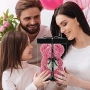 Подаръчна розова мечка в кутия Rose Teddy Bear, снимка 5