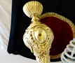 Величествен бронзов свещник 1.7 кг.,позлата,барок. , снимка 6