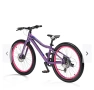 Cross Rebel 24 алуминиев детски велосипед – дискови спирачки, ТОП състояние, момиче, виолетов цвят, снимка 1