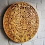 Календар на Ацтеките дърворезба, Aztec Calendar woodcarving , снимка 6
