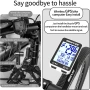 Bikevee BKV-310 GPS Велокомпютър – Безжичен, 2.4" дисплей, IPX7, Автоматична подсветка, снимка 3