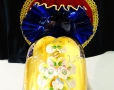 Кристална ваза Bohemia,злато,кобалт,етикет. , снимка 5