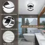 LED плафон/полилей за таван с две светещи модула 30W, 6000K, метал+силикон, снимка 6
