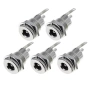 Комплект 5 броя DC захранващи букси 12V 5.5x2.1mm женски конектор – за камери LED ленти рутери 10475, снимка 1