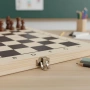 Игра шах , дървен шах, снимка 3