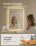 Димируемо огледало за баня с регулируема светлина, снимка 4