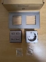 CNBINGO Стъклен вграден единичен Schuko контакт с 4 USB порта 2.4A, снимка 2