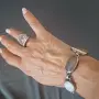 сребро ръчна изработка естествени камъни, снимка 4