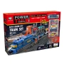 POWER TRAIN Товарен влак с вагон автовоз 68ч. , снимка 1