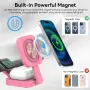 3 в 1 Безжична зарядна станция – MagSafe, Apple Watch и AirPods, Сгъваема, снимка 5