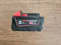 Milwaukee 18V 5Ah Нова Батерия , снимка 2
