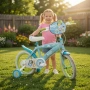 Детски велосипед Bluey 16" със спомагателни колела – светлосин, за деца 5–7 години, снимка 10