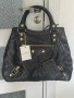 Голяма черна чанта от естествена кожа на „Баленциага/Balenciaga“ не използвана , снимка 1