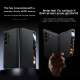 Калъф с протектор SULADA Kevlar за Samsung Galaxy Z Fold7 5G – смарт капак, кожена текстура и магнит, снимка 3
