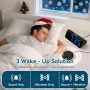 Netzu Силен Будилник за Трудно Спящи, RGB Вибриращи Будилници с Включващ се Будилник , снимка 2
