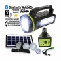 GDLite GD-2000A Преносима соларна Система с 3 LED крушки, соларен панел, Bluetooth, USB, фенерче, снимка 2