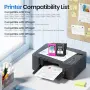 Нови Съвместими касети HP 62XL черна цветна за ENVY OfficeJet, 2 броя тонер мастило принтер печат, снимка 4
