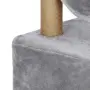 Драскалка за котки XL 90 см с къщичка и тунел, снимка 4